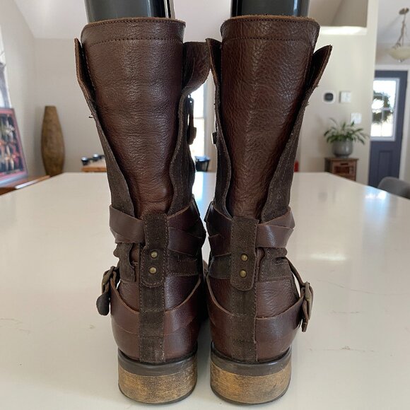 Brown Suede Booties - Size 8 - Picture 2 of 6